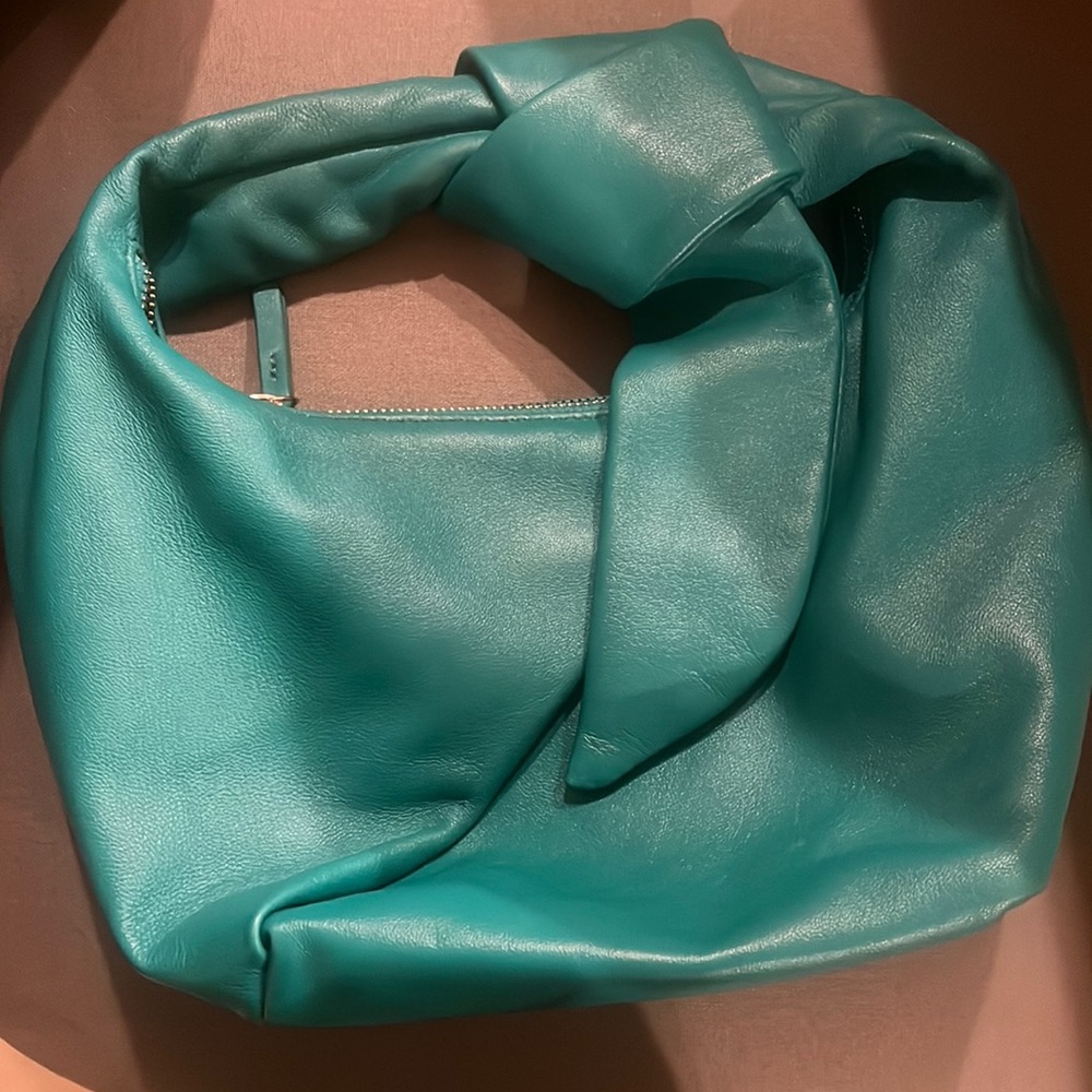Zara Green Bag with Knot Handle Sm/Med